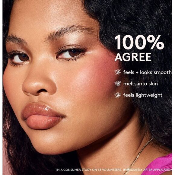 NWT-FENTY BEAUTY Petal Poppin’ Suede Powder Blush Poppin’ (Light-medium pink wit - Picture 7 of 11